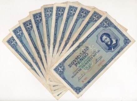 1945. 1.000.000P (10x) T:III,III- Adamo P25