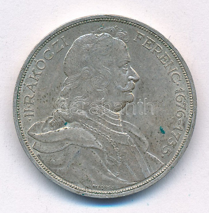 1935. 2P Ag 'Rákóczi' T:1- patina Adamo P7.2