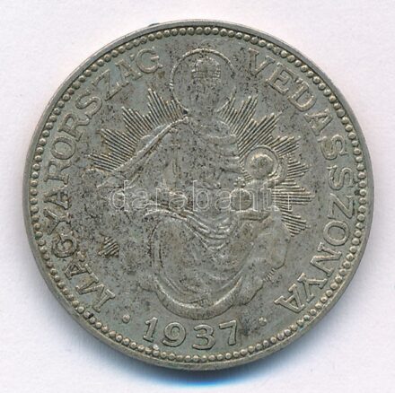 1937. 2P Ag 'Madonna' T:2 patina Adamo P7