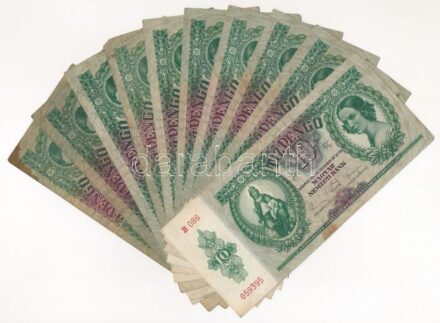 1936. 10P (10x) T:III,III- Adamo P9