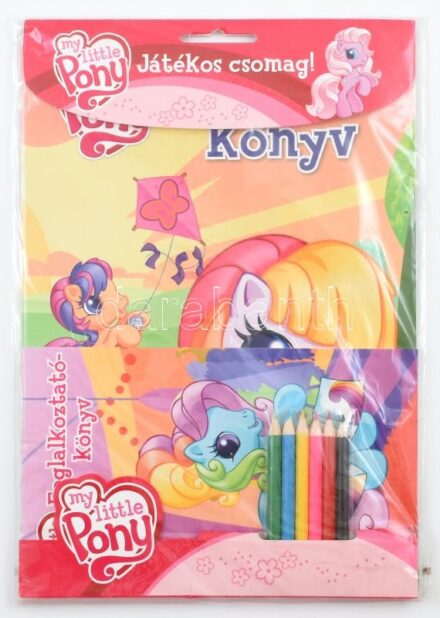 My Little Pony játékos csomag (színezőkönyv, foglalkoztató könyv, színes ceruzák), bontatlan