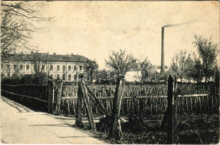 Hódság, Odzaci; Hanffabrik / Kendergyár. Rausch Ede kiadása / Hemp factory (EK)