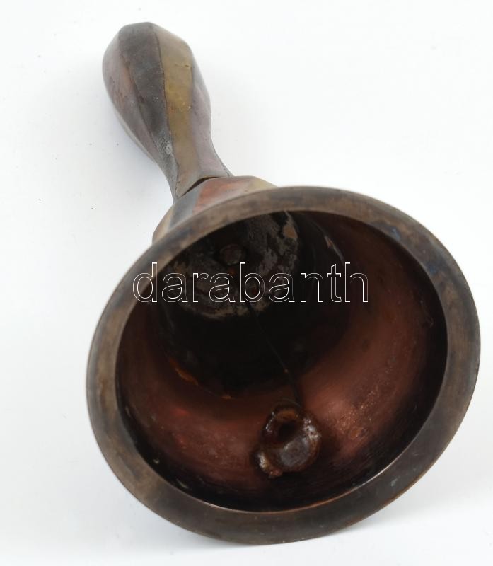 Fém csengő, kopásnyomokkal, m: 19 cm - Image 2