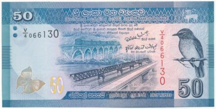 Srí Lanka 2010. 50R 'V/4 066130' T:I- Sri Lanka 2010. 50 Rupees 'V/4 066130' C:AU Krause P#124