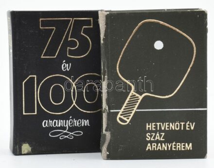 75 év, 100 aranyérem. 183. számozott példány. Kiadói műbőr kötés, viseltes állapotban.