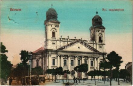 1909 Debrecen, Református nagytemplom. Aczél Antiquarium kiadása (b)