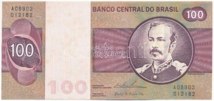 Brazília DN (1974) 100C T:III foltos Brazil ND (1974) 100 Cruzeiros C:F spotts Krause P#195Aa.2