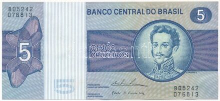 Brazília DN (1974) 5C T:I- Brazil ND (1974) 5 Cruzeiros C:AU Krause P#192c