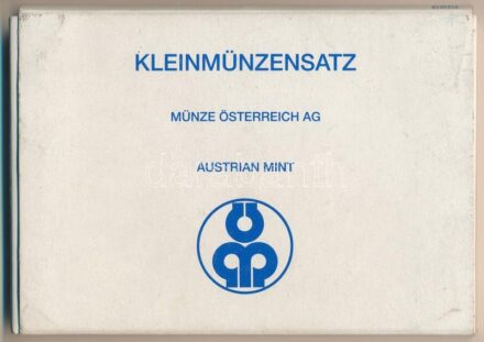 Ausztria 1989. 2gr-20Sch (8xklf) forgalmi sor + Bécsi Verde zseton, eredeti tokban T:PP Austria 1989. 2 Groschen - 20 Schilling (8xdiff) coin set + Vienna Mint token, in original case C:PP