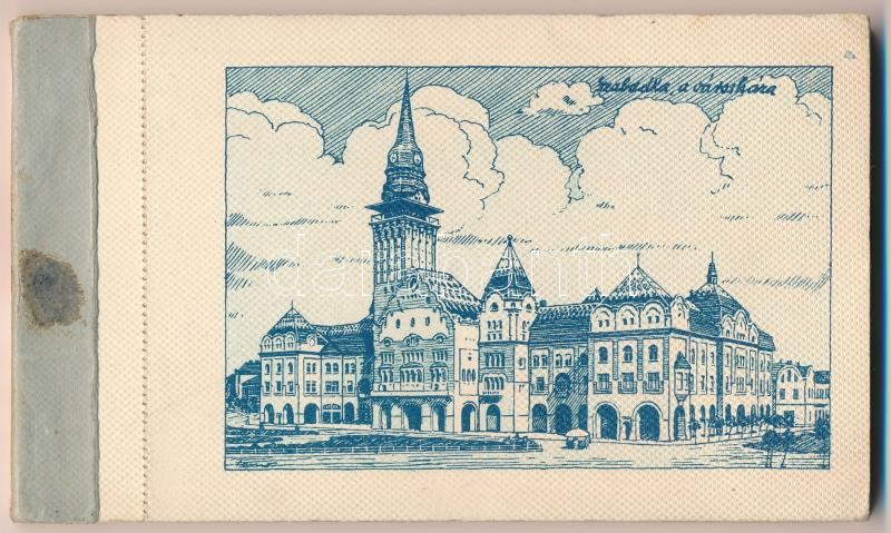 Délvidék. Bánát-Bácska-Baranya. Nem lehet másé! Nem! Nem! Soha! Irredenta képeslapfüzet 19 képeslappal, előlap nélkül. kiadja a Délvidéki Egyetemi és Főiskolai Hallgatók Egyesülete / Hungarian Southern Land. Irredenta postcard