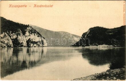 Orsova, Kasanpartie / Cazane / Kazán-szoros. R. Krizsány kiadása / gorge (EK)