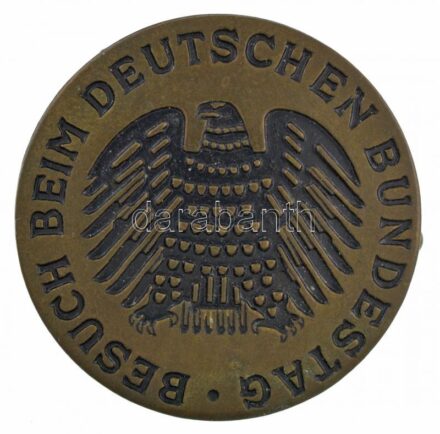 Német Szövetségi Köztársaság DN 'Látogatás a Bundestag-nál' fém jelvény (30mm) T:1- Federal Republic Germany ND 'Visit at the Bundestag' metal badge (30mm) C:XF
