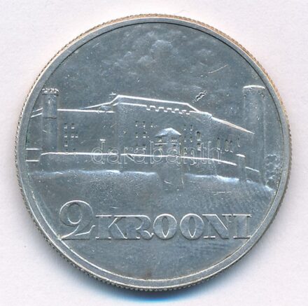 Észtország 1930. 2K Ag 'Toompea' T:2 Estonia 1930. 2 Krooni Ag 'Toompea' C:XF Krause KM#20