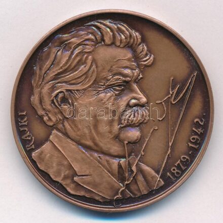 Rajki László (1939-) 1989. 'Móricz Zsigmond Kör Szentendre' Br emlékérem (42,5mm) T:1-
