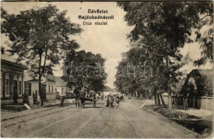 1914 Hajdúhadház, utca (EK)
