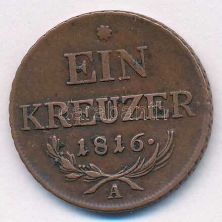 Ausztria 1816A 1kr Cu T:2- Austria 1816A 1 Kreuzer Cu C:VF Krause KM#2113