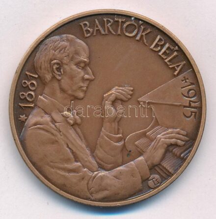 Tóth Sándor (1933-2019) 1981. 'MÉE Szeged / Bartók Béla' kétoldalas bronz emlékérem (42,5mm) T:1-