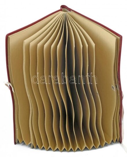 Betűrendes előrendező mappa, műbőr borítással, használt állapot, 32,5x28 cm