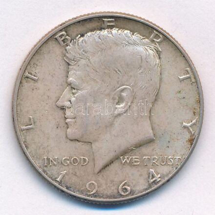 Amerikai Egyesült Államok 1964. 1/2$ Ag 'Kennedy' T:2 patina USA 1964. 1/2 Dollar Ag 'Kennedy' C:XF patina Krause KM#202