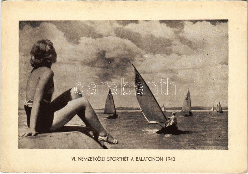 1940 Balaton, VI. Nemzetközi Sporthét, vitorlások