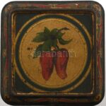 Csonka Gergely Szeged világhírű édes nemes csemege fém doboz, kopásnyomokkal, 18×9,5×9,5 cm - Image 2