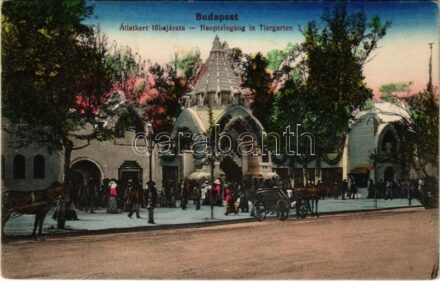 1913 Budapest XIV. Állatkert főbejárata