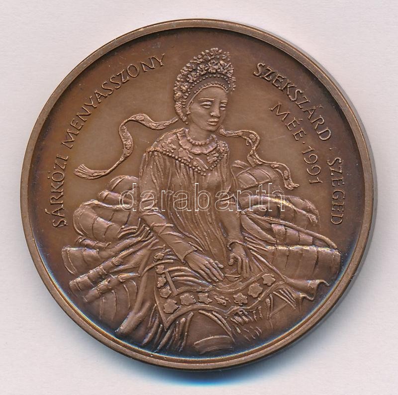 Fritz Mihály (1947-) 1991. 'MÉE Szekszárd - Szeged / Babits Mihály halálának 50. évfordulóján' kétoldalas bronz emlékérem (42,5mm) T:1- Adamo SZ1 - Image 2