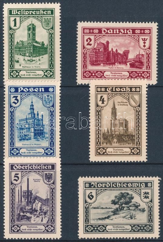 6 db német levélzáró