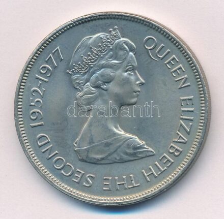 Falkland-szigetek 1977. 50p Cu-Ni 'II. Erzsébet megkoronázásának 25. évfordulója' T:BU kis karc Falkland Islands 1977. 50 Pence Cu-Ni '25th Anniversary of the Accession of Queen Elizabeth II' C:BU small scratch Krause KM#10