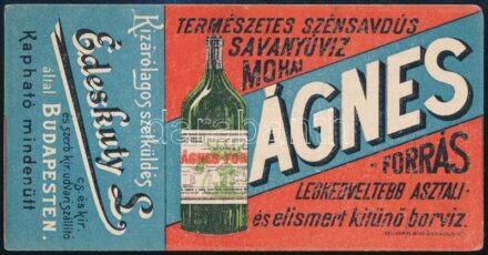 Ágnes-forrás számolócédula