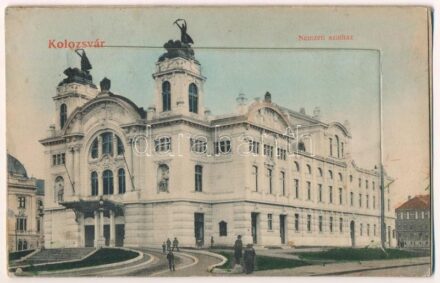 Kolozsvár, Cluj; Nemzeti színház. Ludasi kiadása. leporello / theatre (fl)