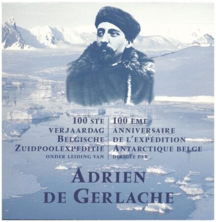 Belgium 1997. 50c - 50Fr (10xklf, 5x vallon, 5x flamand) forgalmi sor + 'A belga antarktiszi expedíció 100. évfordulója' emlékveret szettben, karton dísztokban T:1 kis patina, sérült tok Belgium 1997. 50 Centimes - 50 Francs (10xdiff, 5x