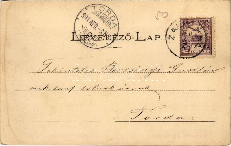 1901 Zalatna, Zlatna; Nagy Lajos kiadása - Image 2