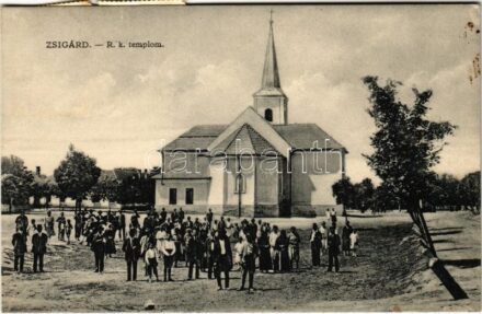 1942 Zsigárd, Zigárd, Zihárec; Római katolikus templom. Fotograf Adolf Brunner / Catholic church (EK)