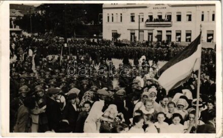 1938 Ipolyság, Sahy; 'A Felvidék felszabadulásának első örömünnepe' bevonulás / entry of the Hungarian troops (EK)