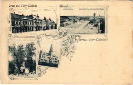 Nagykikinda, Kikinda; Pacsu és Dr. Bogdan palota, Nemzeti szálloda, Curia épülete, Kasch szálloda, Görögkeleti szerb templom, városház, Vodica búcsújáróhely / palaces, hotels, town hall, Orthodox Serbian church, pilgrimage. Art