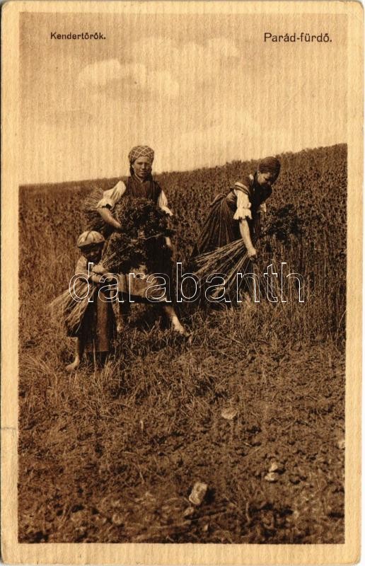 Parád-fürdő, kendertörők (Rb)