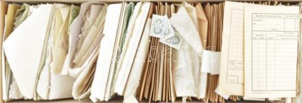 Több ezer magyar okmánybélyeg többletpéldányokban borítékokba, hosszú dobozban