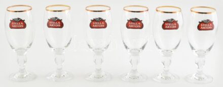 6 db Stella Artois sörös pohár 0,25 l eredeti dobozzal