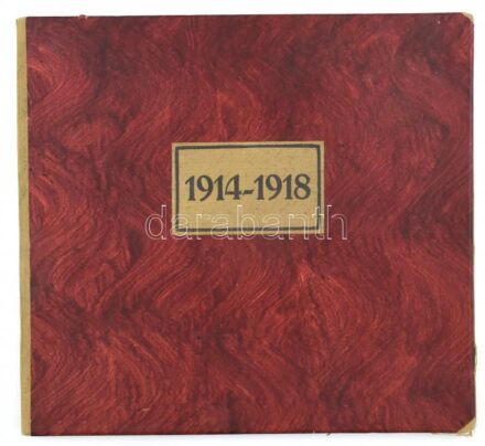 1914-1918 Reichsbund Kriegsopfer Österreichs - az első világháború képekben, 11 db litografált kép, 31×32 cm