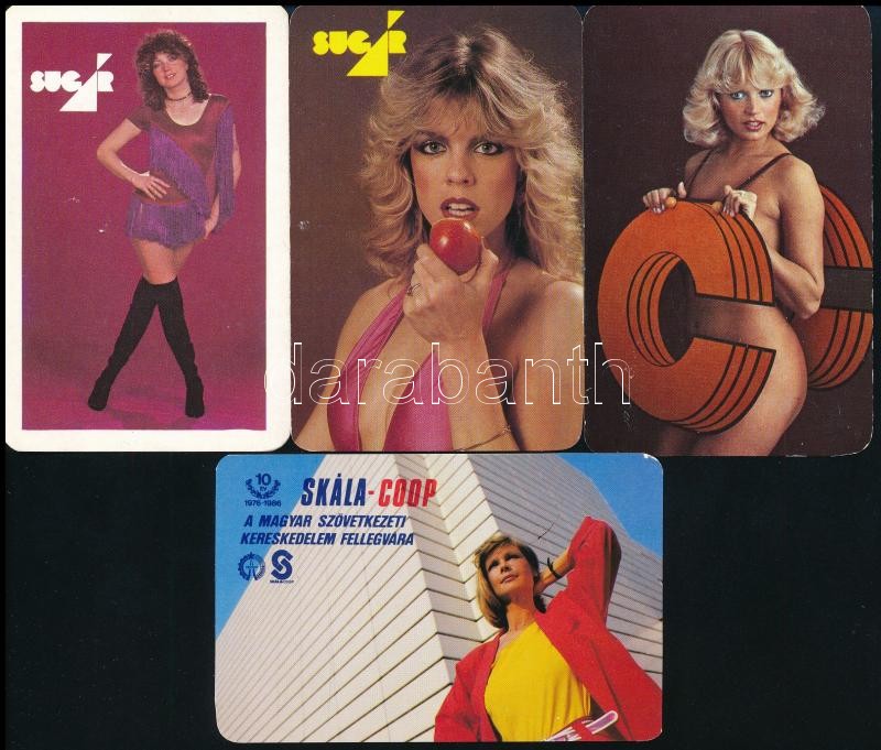 1977-1987 10 db Sugár, Skála, Centrum reklámos kártyanaptár - Image 2