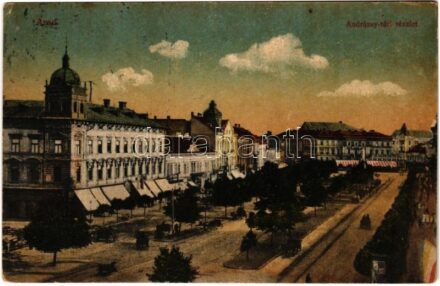 Arad, Andrássy tér. Kerpel Izsó kiadása / square (EK)