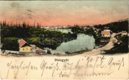 1904 Diósgyőr (Miskolc), látkép (fa)