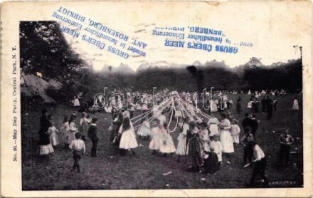 1906 New York City, May Day party in Central Park