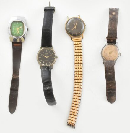 4 db mechanikus karóra, alkatrésznek