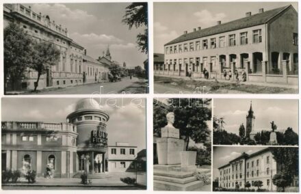 Hajdúnánás - 4 db modern Képzőművészeti Alap képeslap (Bocskay mozi)