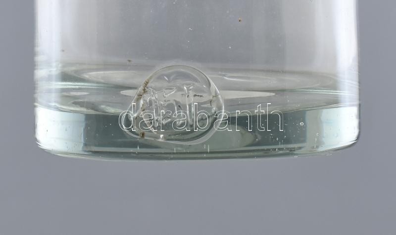 7 db régi pálinkás üveg, szakított, koruknak megfelelő állapotban, 0,1-0,5 l, m: 18-30 cm - Image 2