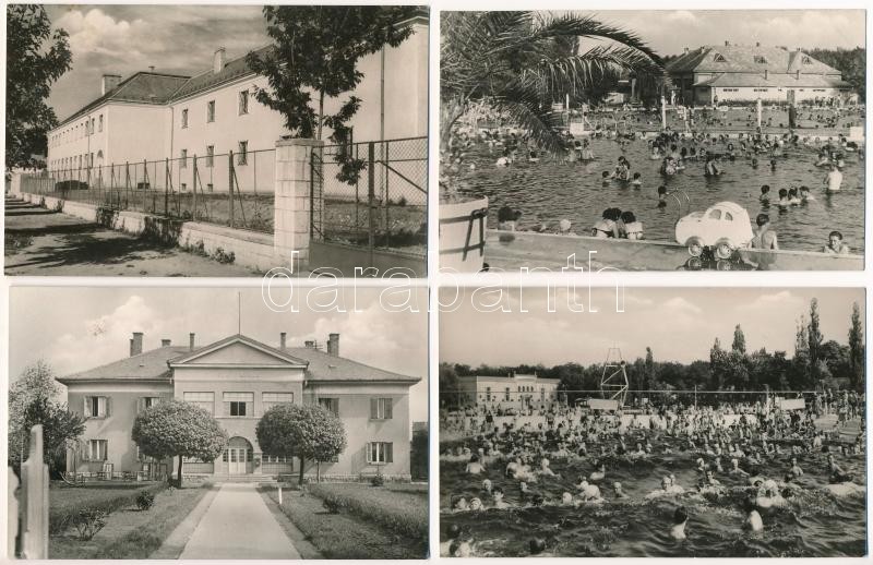 Hajdúszoboszló - 6 db modern Képzőművészeti Alap képeslap