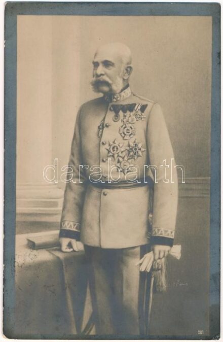 1916 Ferenc József gyászkeretes lapja, 4 nappal halála után írt levél / Obituary postcard of Franz Joseph, letter was written 4 days after his death