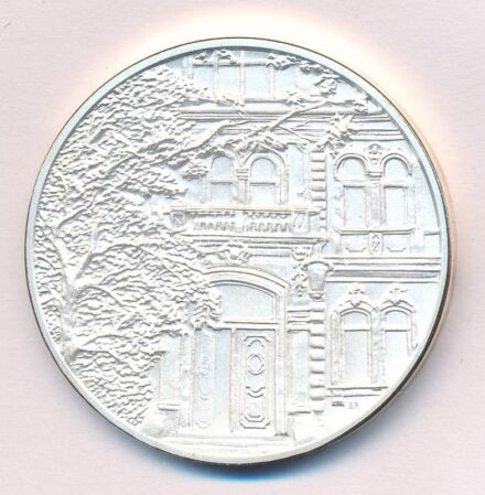 2004. 'BM Központi Kórház és Intézményei - 55. évforduló emlékére' ezüstözött fém emlékérem kapszulában (42,5mm) T:PP patina, ujjlenyomat